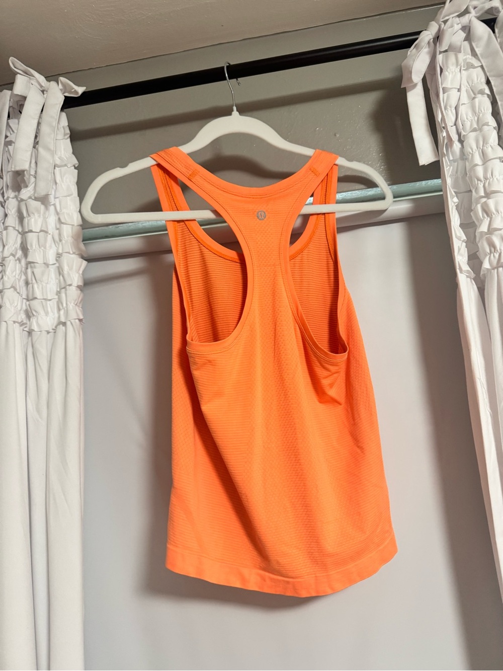 lululemon athletica Orange Racerback Workout Tank